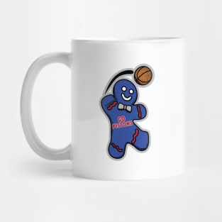 Detroit Pistons Gingerbread Man Mug